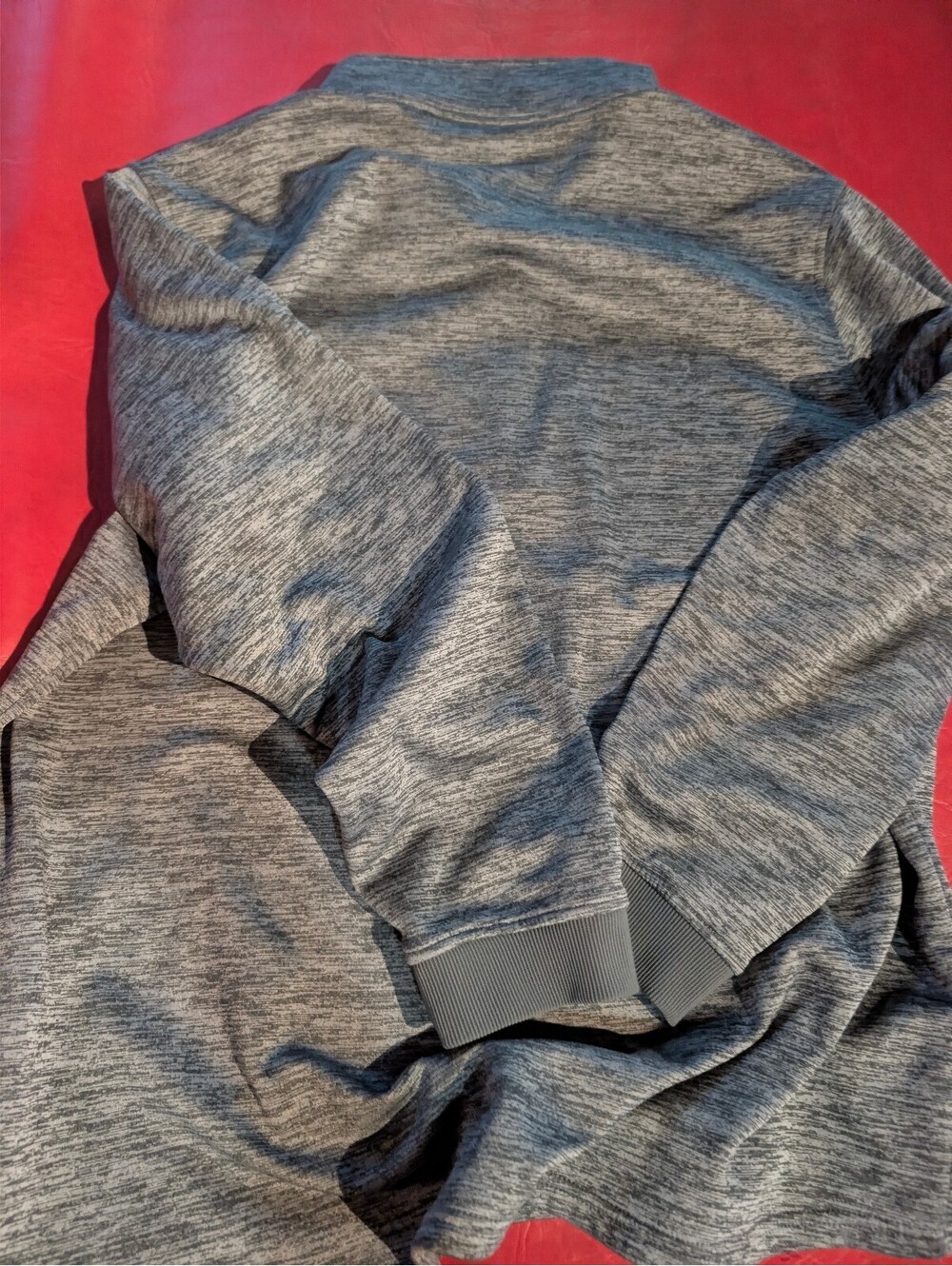 Under Armour Men's Gray ColdGear Loose Fit 1/4 Zip Pullover Sweatshirt XXL - Picture 6 of 6